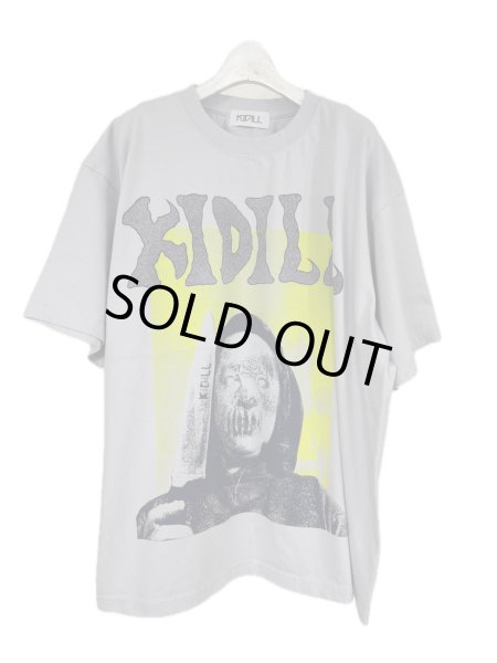 画像1: KIDILL 25AW KL1026 CRACKED FACE T-SHIRT VINTAGE PURPLE (1)