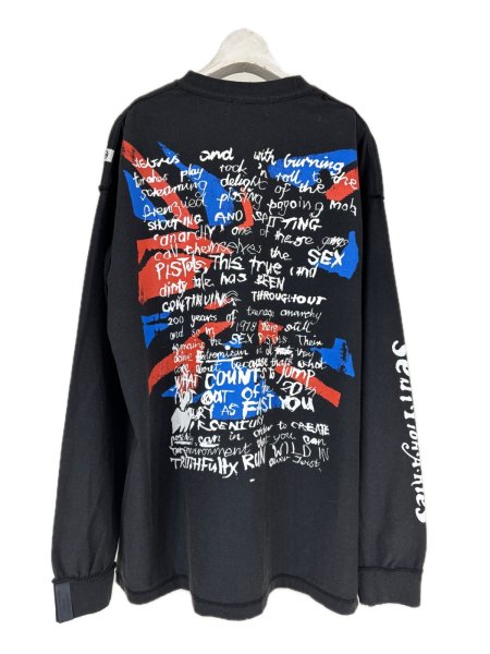 画像2: KIDILL 25AW KL1020 SEDITIONARIES LONG SLEEVE LONG SLEEVE T-SHIRT VINTAGE BLACK (2)