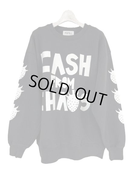 画像1: KIDILL 25AW KL1009 CASH FROM CHAOS PULLOVER SWEAT VINTAGE BLACK (1)