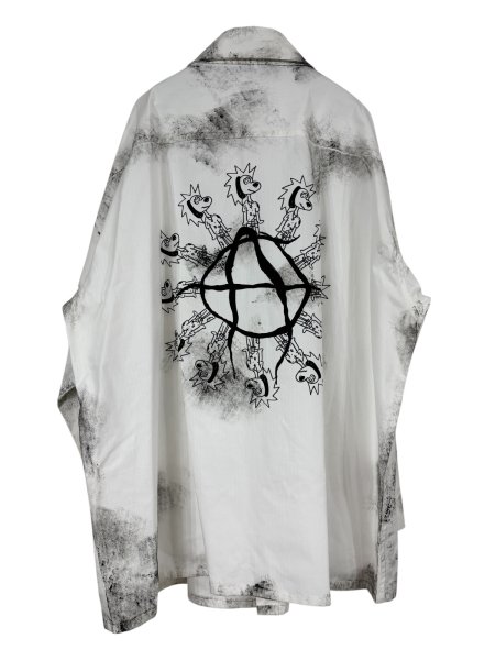 画像2: KIDILL 25AW KL1000 FRESH OVERSIZED SHIRT WHITE (2)