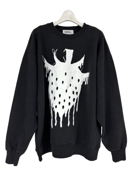 画像1: KIDILL 25AW KL1007 FRESH PULLOVER SWEAT VINTAGE BLACK (1)