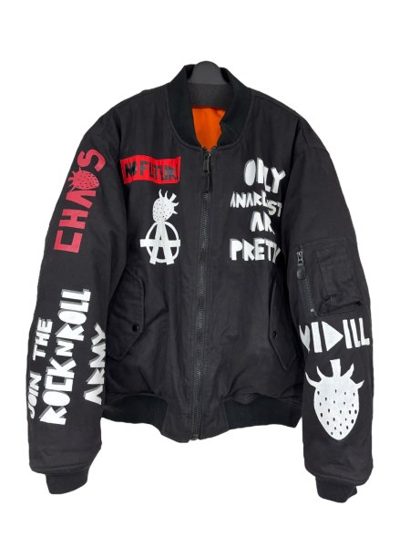 画像1: KIDILL 25AW KL996 FRESH ANARCHY MA-1 JACKET FOSTEX GARMENTS VINTAGE BLACK (1)