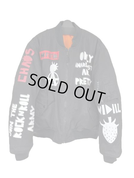 画像1: KIDILL 25AW KL996 FRESH ANARCHY MA-1 JACKET FOSTEX GARMENTS VINTAGE BLACK (1)