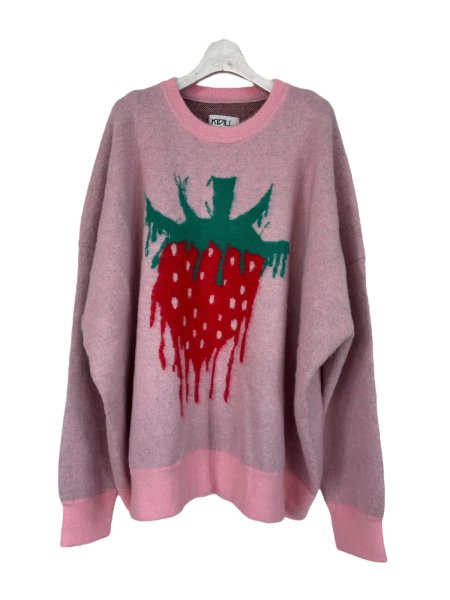 画像1: KIDILL 25AW KL1001 FRESH JACQUARD KNIT PULLOVER PINK (1)