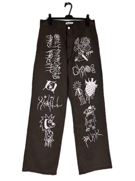 画像1: KIDILL 25AW KL1003 ANARCHY WORK PANTS BROWN (1)