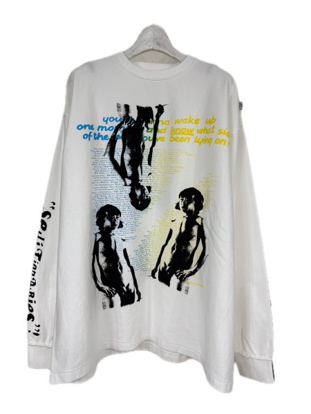画像1: KIDILL 25AW KL1019 SEDITIONARIES LONG SLEEVE LONG SLEEVE T-SHIRT VINTAGE WHITE (1)