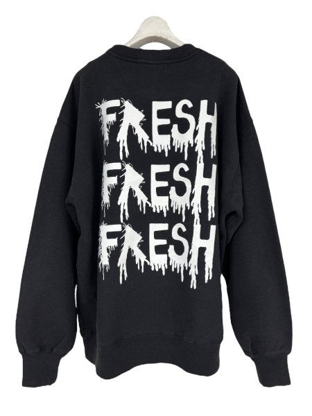 画像2: KIDILL 25AW KL1007 FRESH PULLOVER SWEAT VINTAGE BLACK (2)