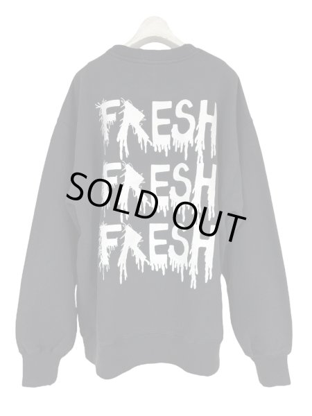 画像2: KIDILL 25AW KL1007 FRESH PULLOVER SWEAT VINTAGE BLACK (2)