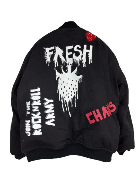 画像2: KIDILL 25AW KL996 FRESH ANARCHY MA-1 JACKET FOSTEX GARMENTS VINTAGE BLACK (2)