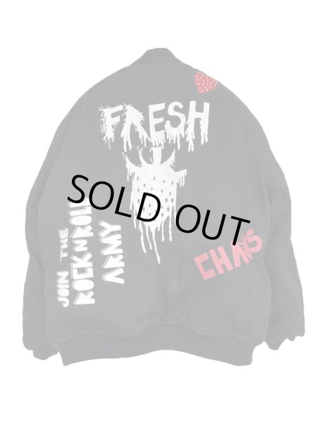 画像2: KIDILL 25AW KL996 FRESH ANARCHY MA-1 JACKET FOSTEX GARMENTS VINTAGE BLACK (2)