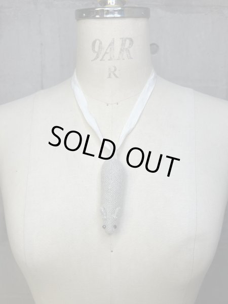 画像2: the tens -the10s linen rats amulet necklace gray (2)