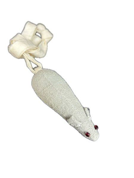 画像1: the tens -the10s linen rats amulet necklace gray (1)