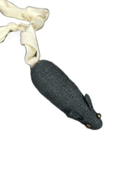 画像1: the tens -the10s linen rats amulet necklace black (1)