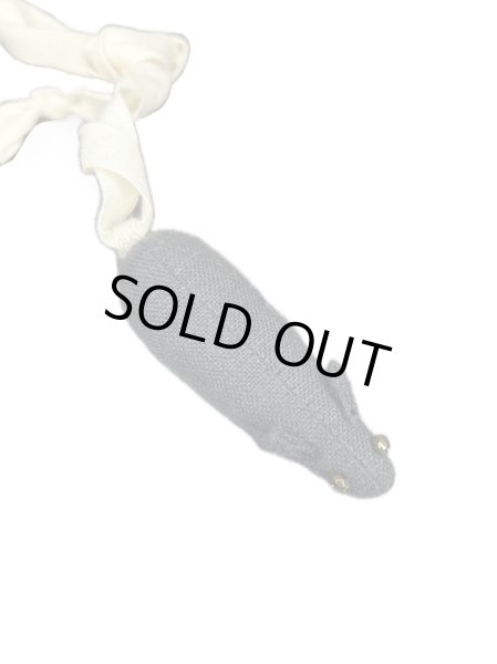 画像1: the tens -the10s linen rats amulet necklace black (1)