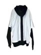 画像2: WESTFALL WHATEVERWORKS DOUBLE HOODIE LS BLACK WHITE (2)