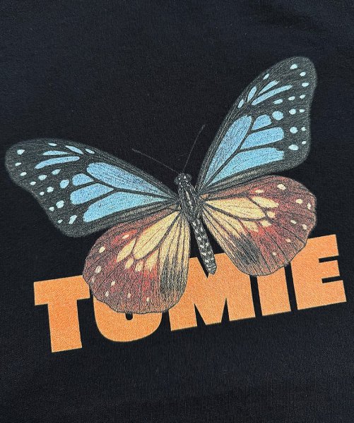画像2: TOMIE Aagimadara Butterfly T-shirt black (2)