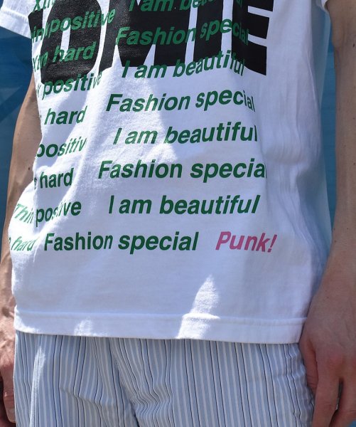 画像5: TOMIE Message Punk! T-shirt white (5)