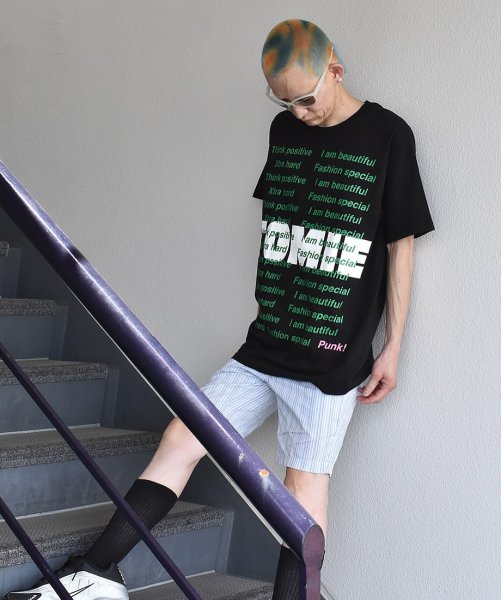 画像5: TOMIE Message Punk! T-shirt black (5)