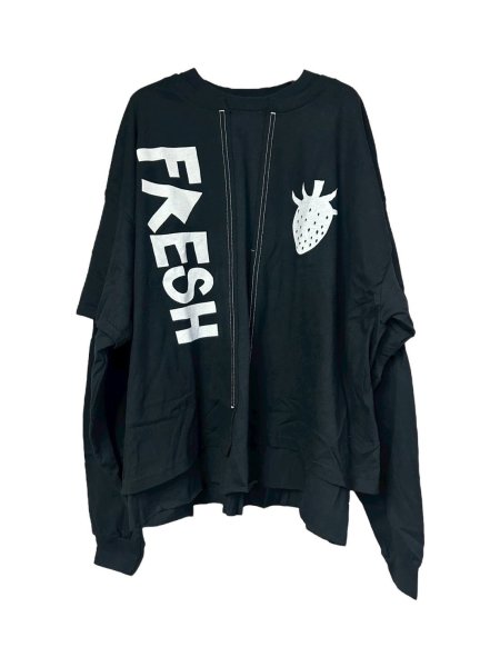 画像1: WESTFALL WHATEVERWORKS DOUBLE SHIRT LS BLACK (1)