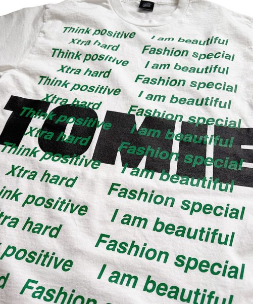 画像2: TOMIE Message Punk! T-shirt white (2)