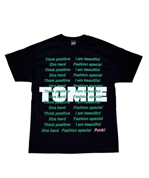 画像1: TOMIE Message Punk! T-shirt black (1)