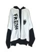 画像1: WESTFALL WHATEVERWORKS DOUBLE HOODIE LS BLACK WHITE (1)