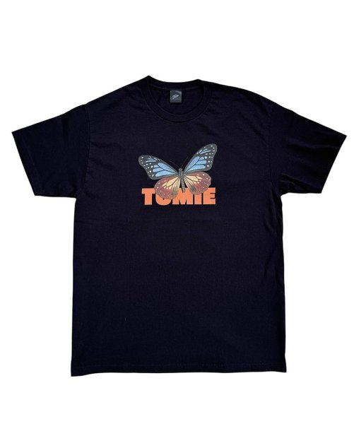 画像1: TOMIE Aagimadara Butterfly T-shirt black (1)