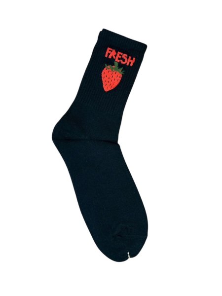 画像1: WESTFALL FRESH SOCKS BLACK (1)