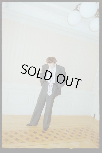 画像4: TENDER PERSON JAQUARD KNIT TIE OFF WHITE (4)