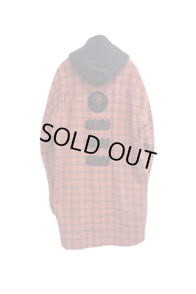 画像2: Azuma.　PLAID DOCKING HOOD SHIRT (2)