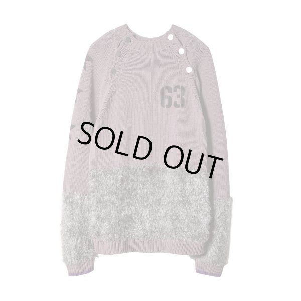 画像1: LIBRIO MENDONÇA KNIT FUR BOTTLENECK PO PURPLE (1)