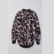 画像2: beauty:beast　Large leopard fleece cardigan　LIGHT LEOPARD (2)