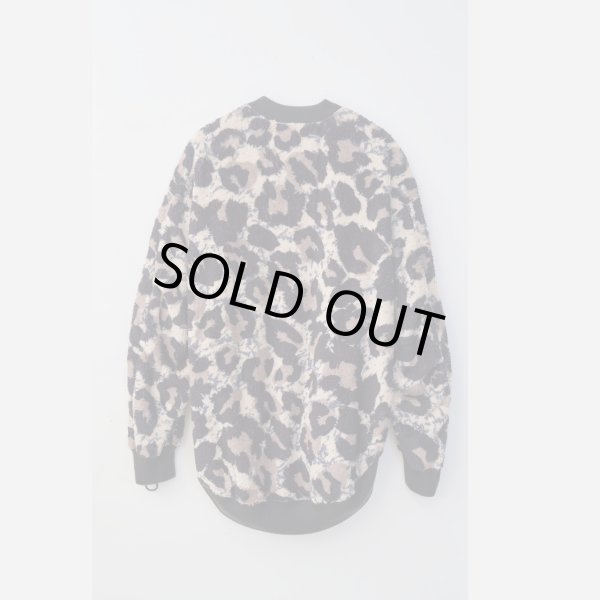 画像2: beauty:beast Large leopard fleece cardigan LIGHT LEOPARD (2)