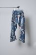 画像2: BODYSONG. 25AW 3D CUT TROUSERS TROMPE L'OEIL JUV BLUE (2)