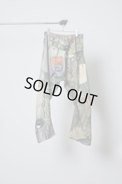 画像2: BODYSONG. 25AW 3D CUT TROUSERS TROMPE L'OEIL JUV KHAKI (2)