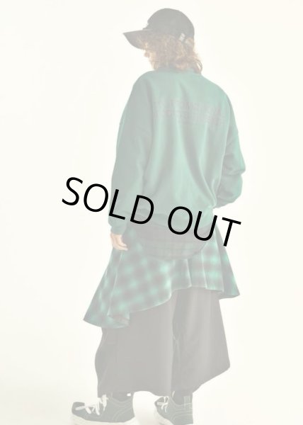 画像5: beauty:beast　8Q Layered Super Wide Sarouel（Checker Edition) BLACK×GREEN (5)