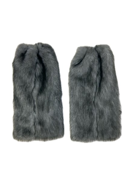 画像2: el conductorH　CHEMICAL FUR LEG WARMER GRAY (2)