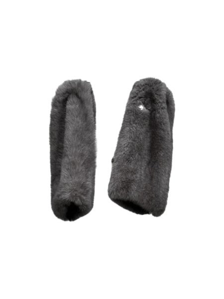 画像3: el conductorH　CHEMICAL FUR LEG WARMER GRAY (3)