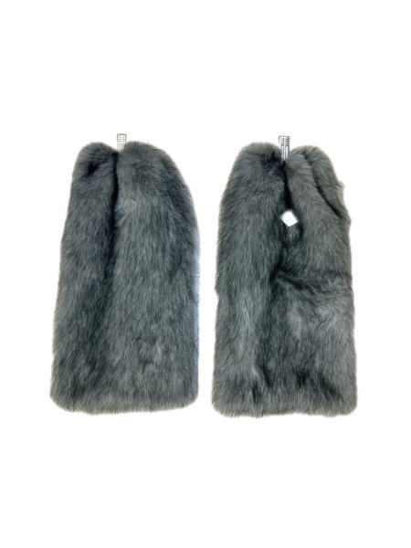 画像1: el conductorH　CHEMICAL FUR LEG WARMER GRAY (1)