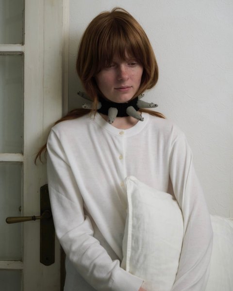 画像2: the tens -the10s 6rats choker black × gray (2)