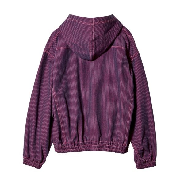 画像2: LIBRIO MENDONÇA METALIC DETAIL STRIPE DENIM JACKET PINK (2)