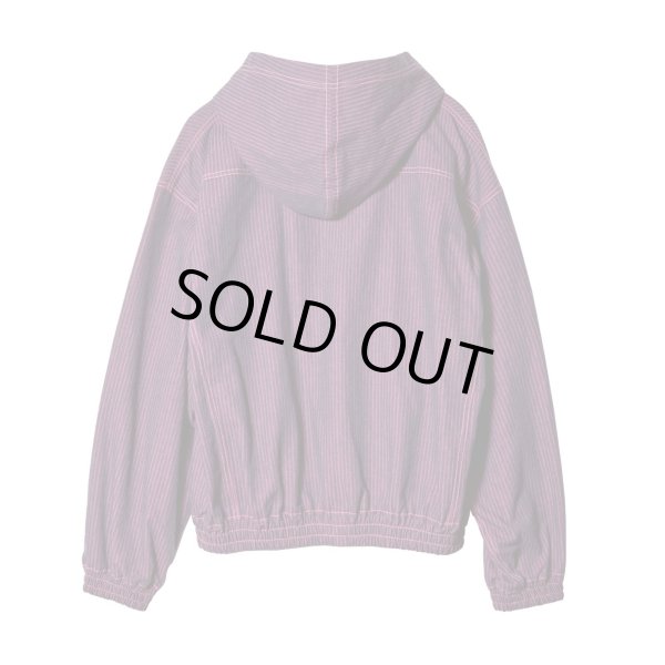 画像2: LIBRIO MENDONÇA METALIC DETAIL STRIPE DENIM JACKET PINK (2)