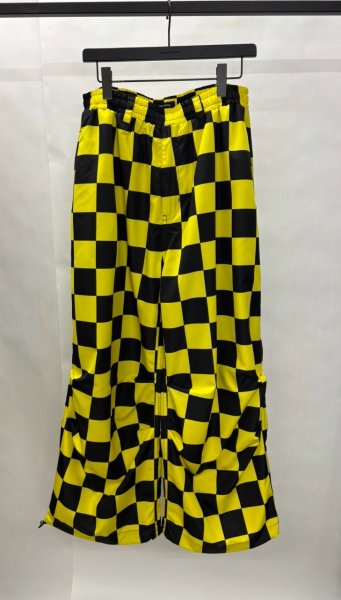 画像1: TENDER PERSON CARGO PANTS BLACK×YELLOW (1)