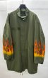 画像1: TENDER PERSON FISHTAIL FIELED COAT OLIVE (1)