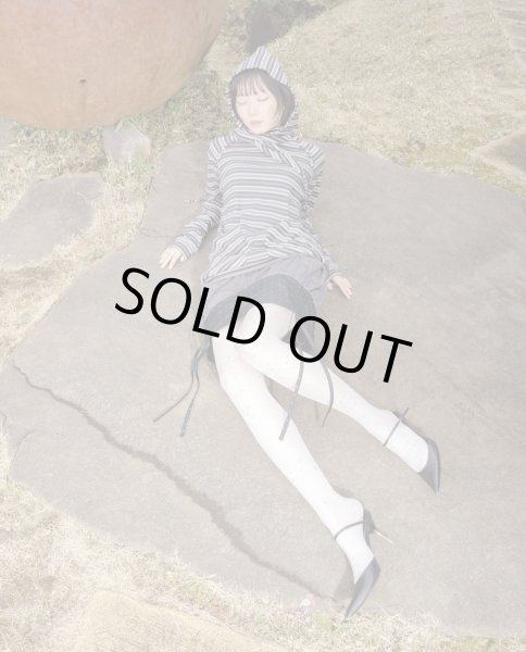 画像6: AMORPHIA TOKYO Ancilla Tight Hoodie (Static Greyscale) (6)