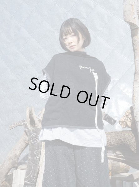 画像4: AMORPHIA TOKYO Phase Fringe Vest （Plank Black） (4)