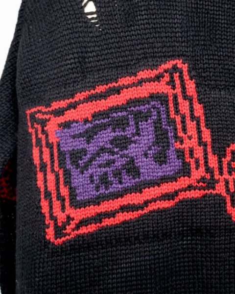 画像7: rurumu: 25AW mimi jacquard over size vest black (7)