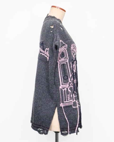 画像3: rurumu: 25AW mimi jacquard over size vest gray (3)