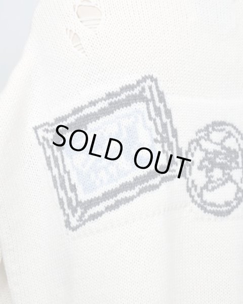 画像8: rurumu: 25AW mimi jacquard over size vest　ivory (8)