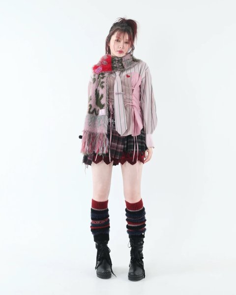 画像7:  rurumu: Floaters fluffy muffler smoky pink (7)